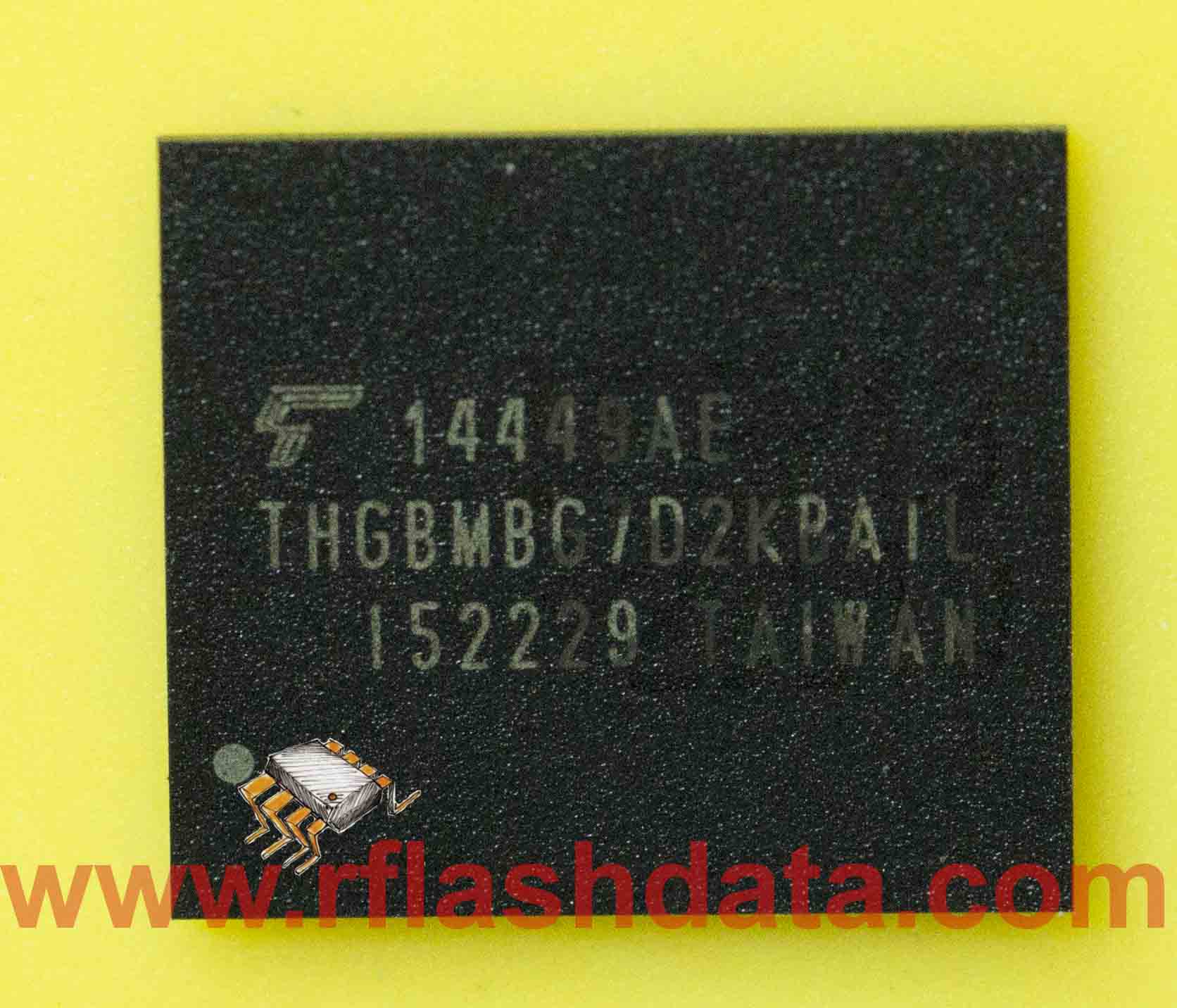 Toshiba THGBMBG7D2KBAIL EMMC PINOUT