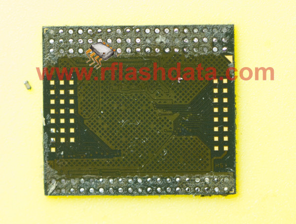 Samsung UFS memory chip bottom view